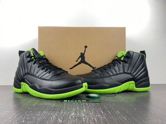 Air Jordan 12 Black Neon Green AJ12-052