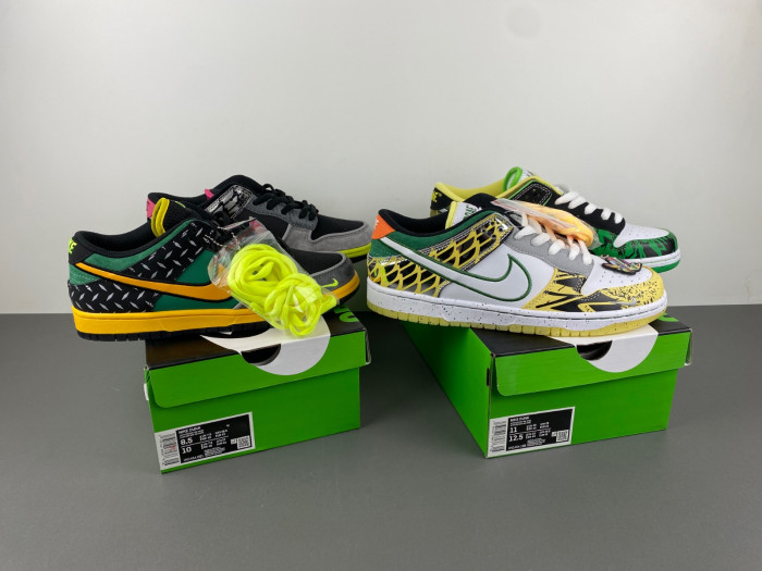 The University of Oregon x Nike Dunk Low "What The Ducks of a Feather HV1454-100