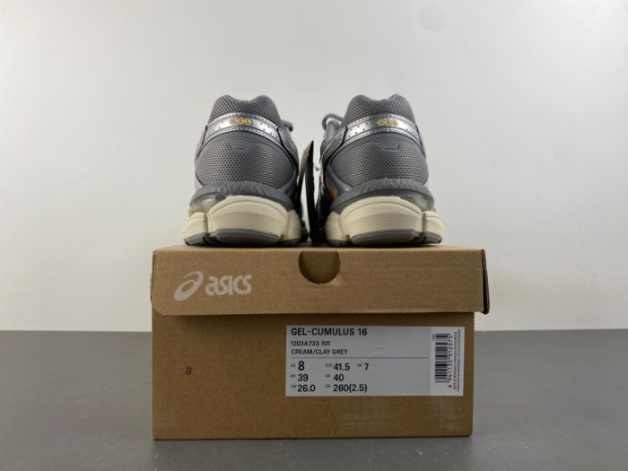 As1cs As1cs Gel-Cumulus 16 Cream Clay Grey 1203A733-101