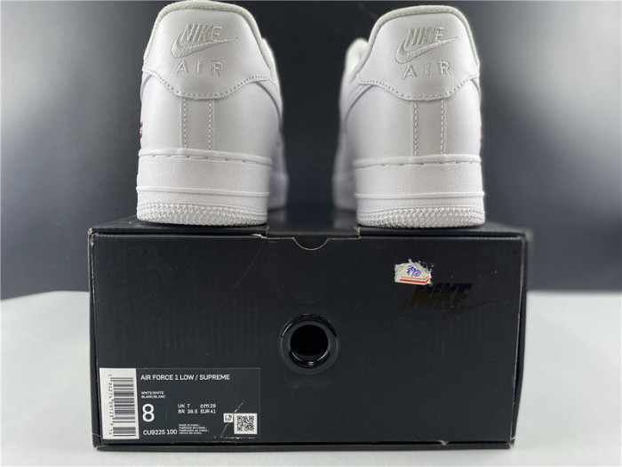 Supreme x Nike Air Force 1 Low White CU9225-100