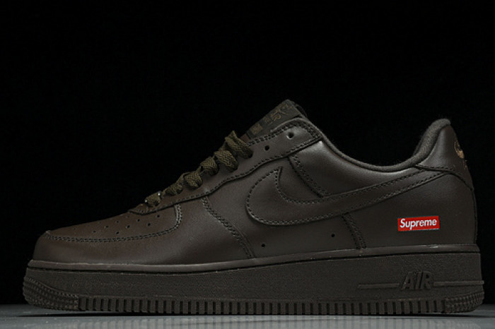 Supreme x Nike Air Force 1 Low ''Box Logo - Baroque Brown'' CU9225-200