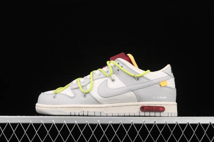 nike dunk low off-white lot 8 - dm1602-106