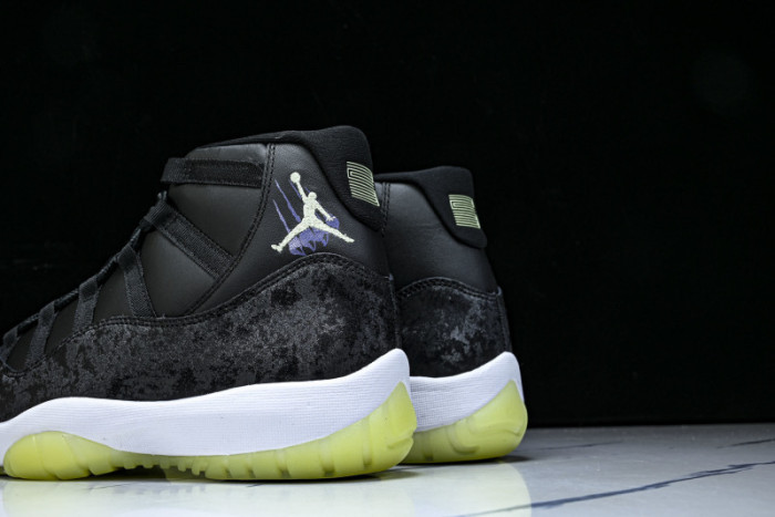Nike Air Jordan 11 Retro Black Barely Volt IB1378-001