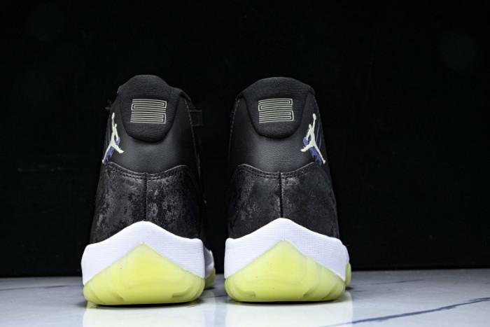 Nike Air Jordan 11 Retro Black Barely Volt IB1378-001