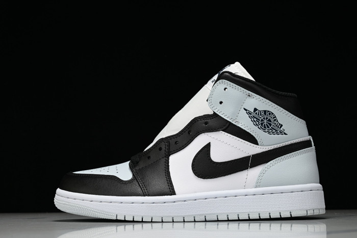 Air Jordan 1 Mid 'Squadron Blue' with 'Black Toe' DQ8426-002