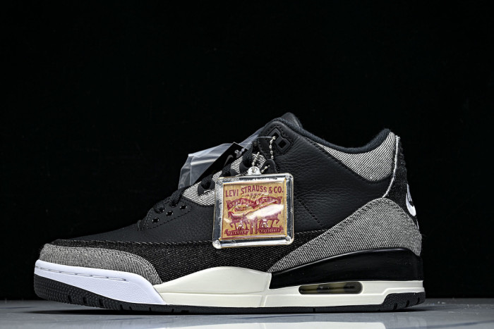 Levi's x Air Jordan 3 Retro SP 'Black De*1m' IR0914-400