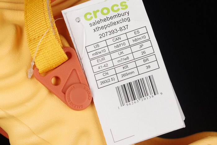 Salehe Bembury x Cr0c5 Polle x Clog "Yellow" 207393-837