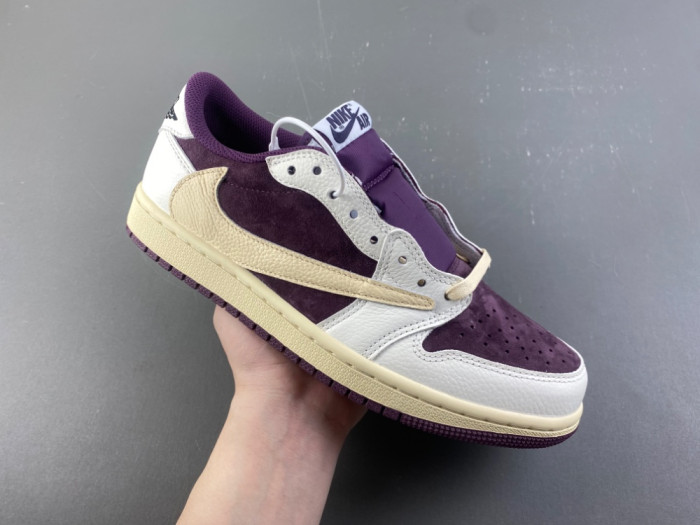 Travis Scott x Air Jordan 1 Low OG DZ4137-purple