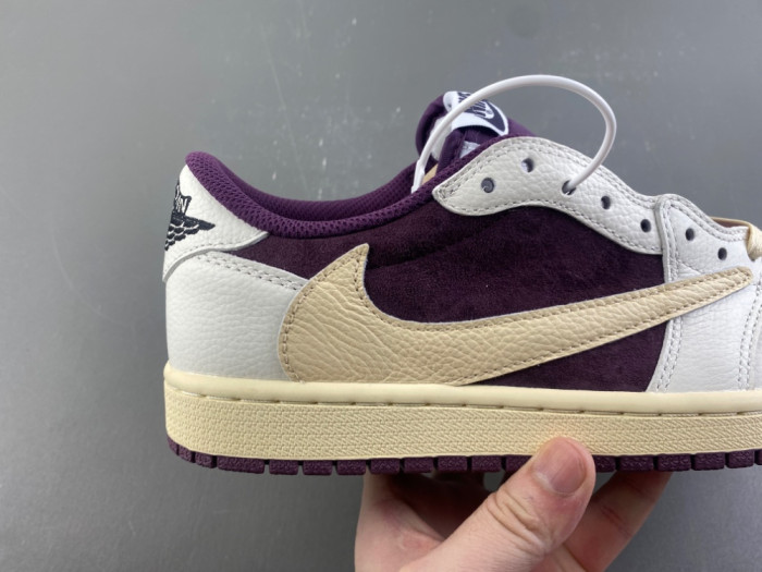Travis Scott x Air Jordan 1 Low OG DZ4137-purple
