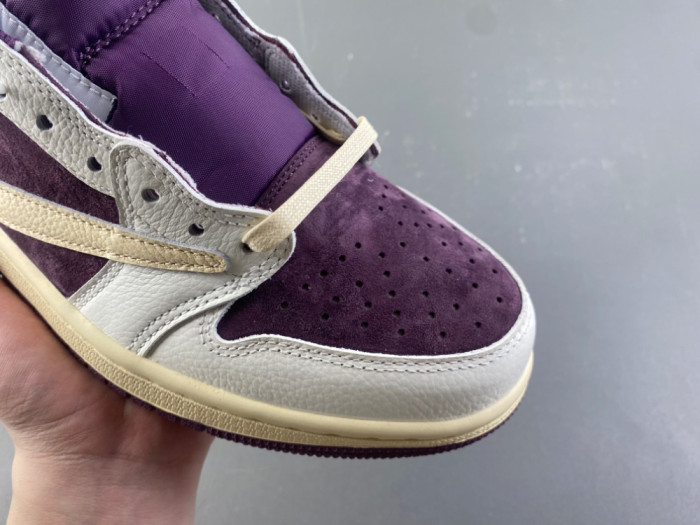 Travis Scott x Air Jordan 1 Low OG DZ4137-purple